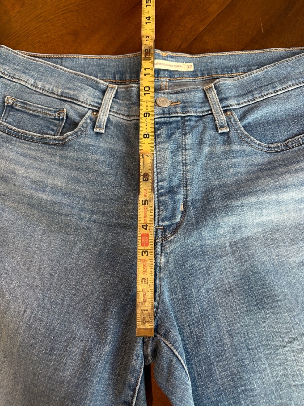 Women’s Jean Capris Levi Strauss 311 shaping skinny capri High-Rise 32 W - Picture 2 of 11